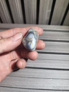 新疆和田玉青花鸡骨白,重36.5克 分类: 和田玉