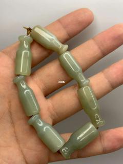 古风和田玉烟嘴手串