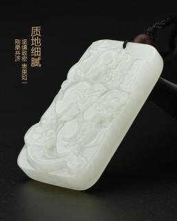 新疆和田玉招财貔貅吊坠男女款辟邪护体转运旺财纳福玉牌项链批发