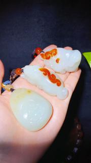 和田玉貔貅 马上封侯 寓意好物
